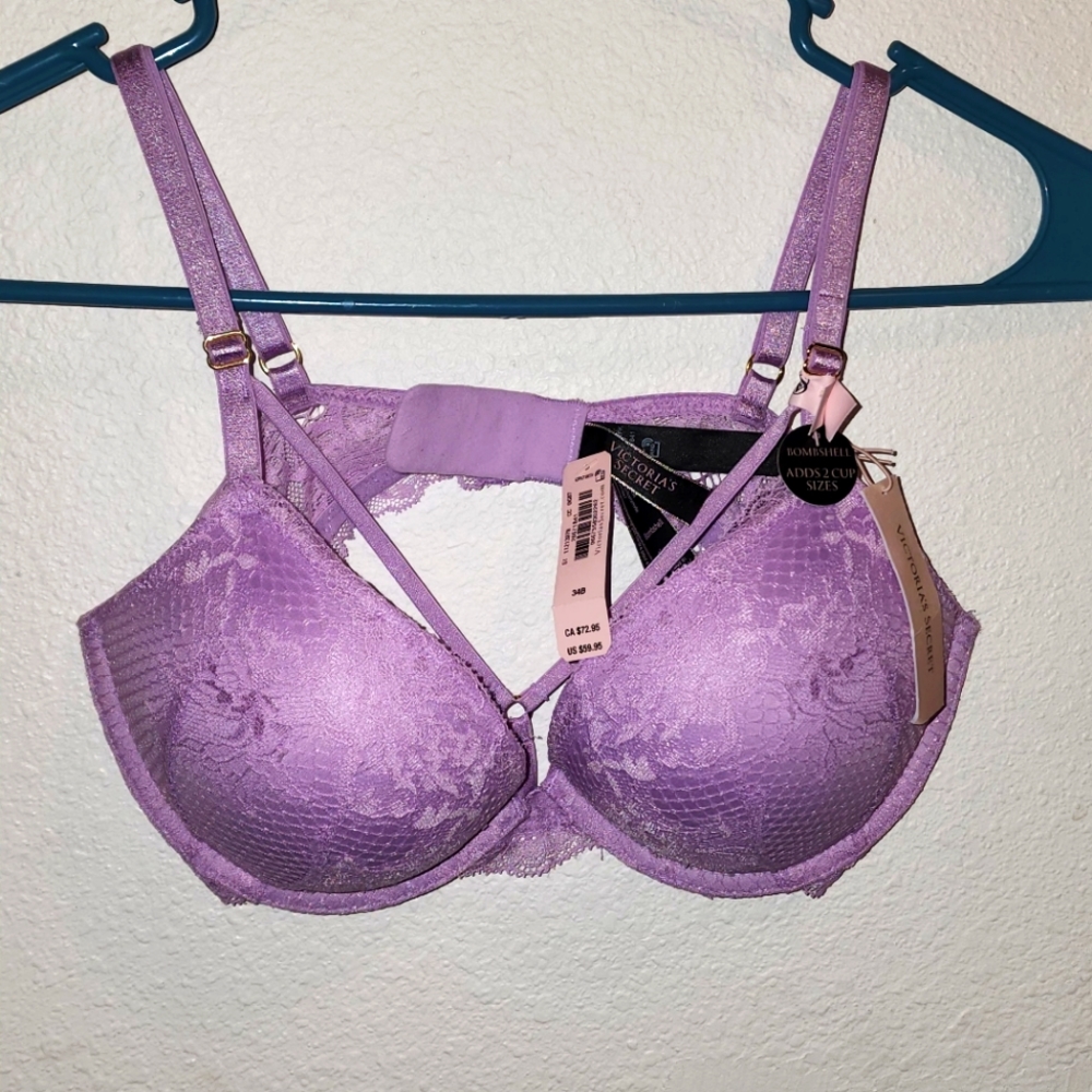 NWT VS BOMBSHELL ADD 2 CUPS BRA 34B